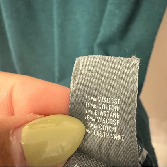 Aerie No BS Henley Button Tank Dark Teal Women Size XL - Picture 5 of 6